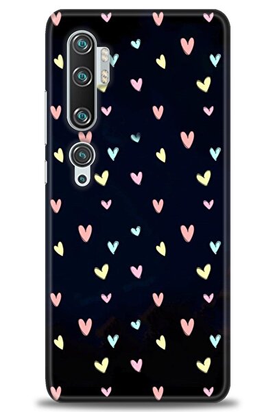 MRCİLETİSİM Xiaomi Mi Note 10 Pro Kılıf HD Baskılı Kılıf - Mini Mini Kalpler ...
