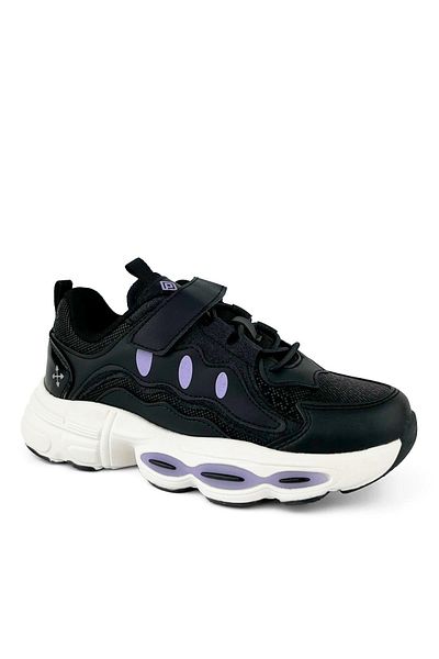 Cici Bebe Ayakkabı Bloom Black Lilac Girls' Sneaker Sneakers