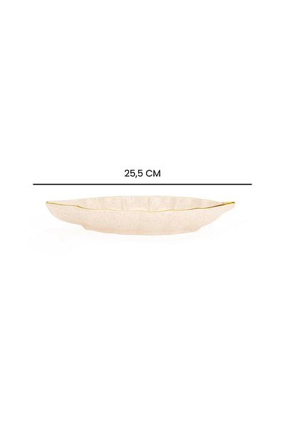 Cosiness Ceramic Leaf Presentation Plate 25.5 cm