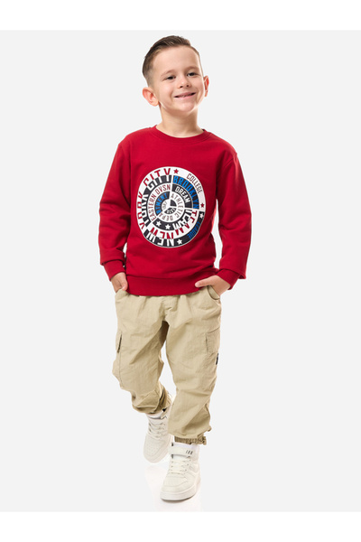 Victor and Jane By Styli Graphic Print Regular Fit Sweatshirt