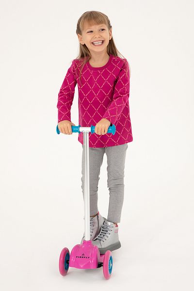 U.S. Polo Assn. طماق مزيج رمادي للفتيات 50296370 -VR086