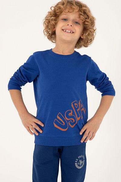 U.S. Polo Assn. Boy's Saks Crew Neck Sweatshirt 50293617 -Vr045