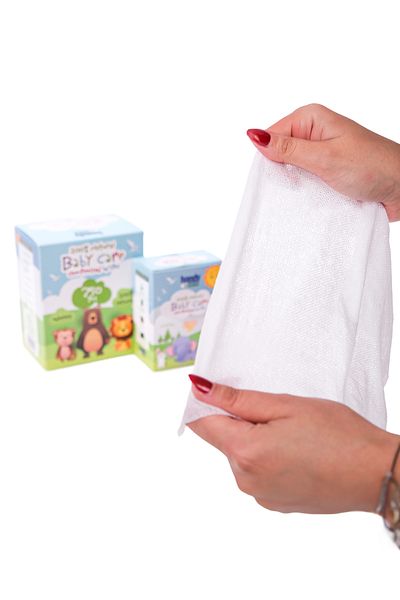 HandyTowel 100 Pieces and 10 Compressed Tablet Wipes for Babies Hygiene Capsules