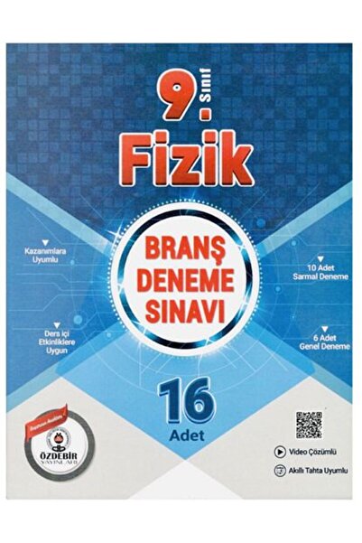 ÖZDEBİR YAYINEVİ 9.Sınıf Güncel Baskı 16X16 Fizik Branş Deneme