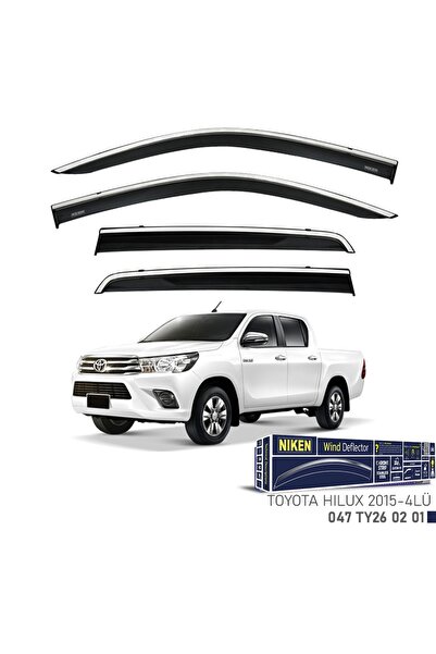 Niken Toyota Hilux 2015 ve Sonrası  Kromlu Cam Rüzgarlığı