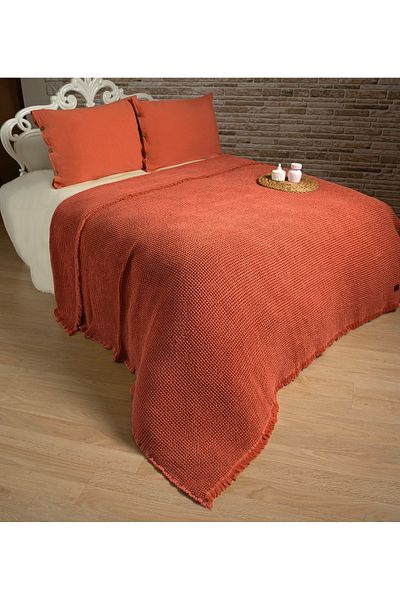 GONCA TEKSTİL 100% Cotton Washed Double Pique Set 220*240