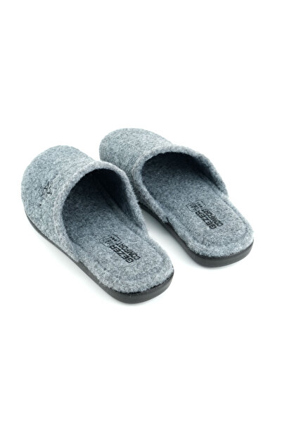 GEZER Winter Men's Felt Removable Sole Home Garden Slippers