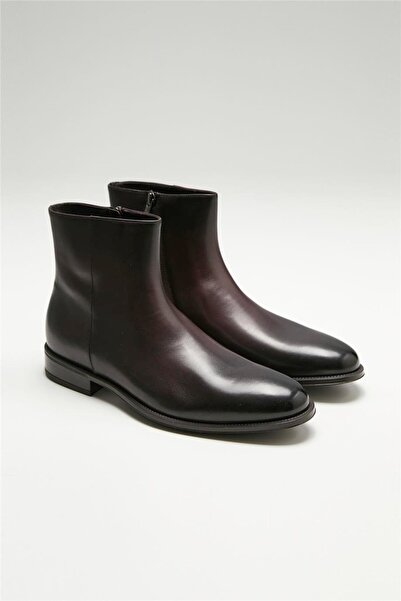 Doucals Kahverengi Fermuarlı Deri Bot