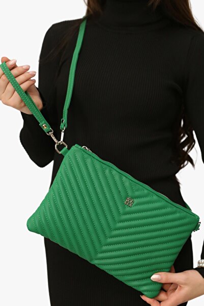 SOSELA 67-6009 Women's Green Portfolio Bag