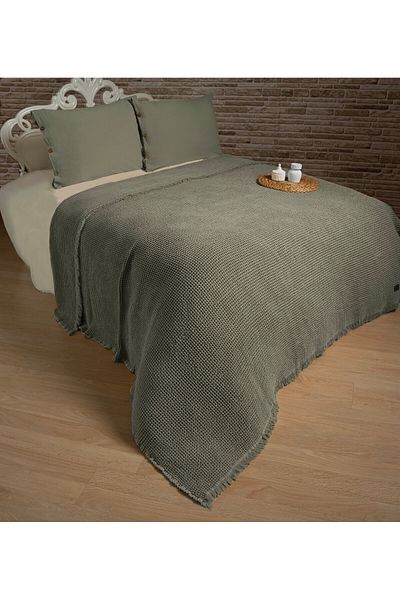 GONCA TEKSTİL 100% Cotton Washed Double Pique Set 220*240