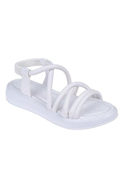 pullman Women's Sandals with Elastic Back Sk-35243 White