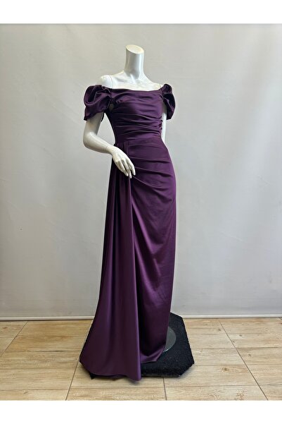 Regard KARPUZ KOL SATEN ABİYE ELBİSE