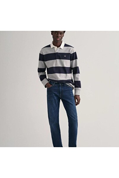 Gant Erkek Lacivert Regular Fit Jean Pantolon