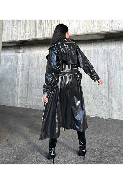 grj uzun deri pardesü