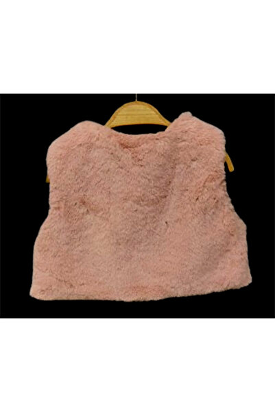 Elayza Girl's Pompon Lined Plush Vest