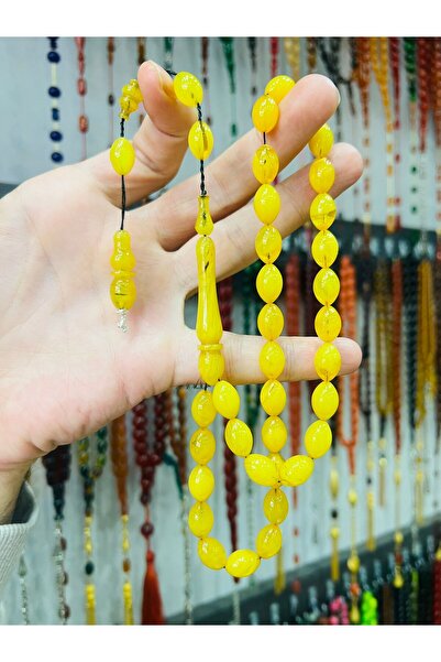 TTS TÜRK TESBİH SANATI Ειδικά κατασκευασμένες χάντρες προσευχής από κεχριμπάρι