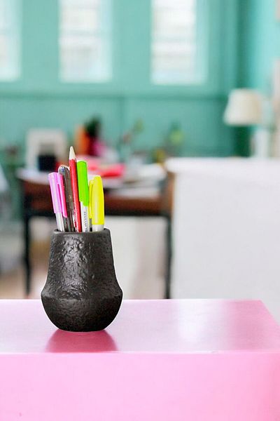 Evene Pen Holder Black Color Desk Pen Holder Organizer Pen Holder Model 15