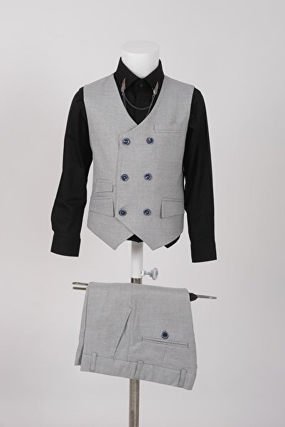 Doctor junior Kuş Gözü Slim Fit Erkek Çocuk Takım Elbise/gömleksiz_mnvs2285