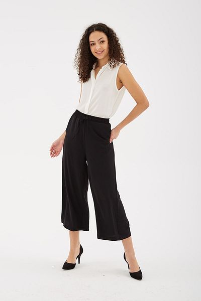 Fashion Friends Παντελόνι Culotte Μαύρο / Μαύρο