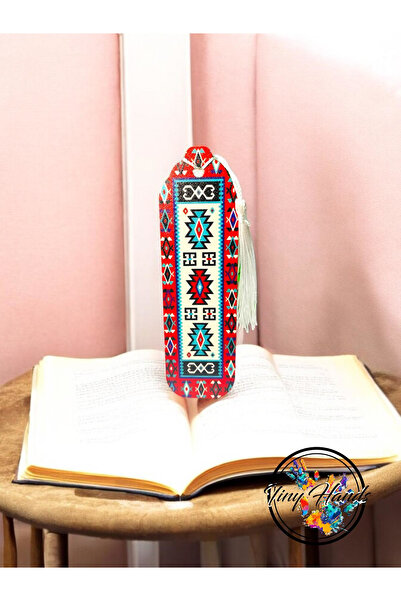 tiny hands Wooden Bookmark 1 Piece Bookmark Carpet Pattern Themed Bookmark Book Accessory