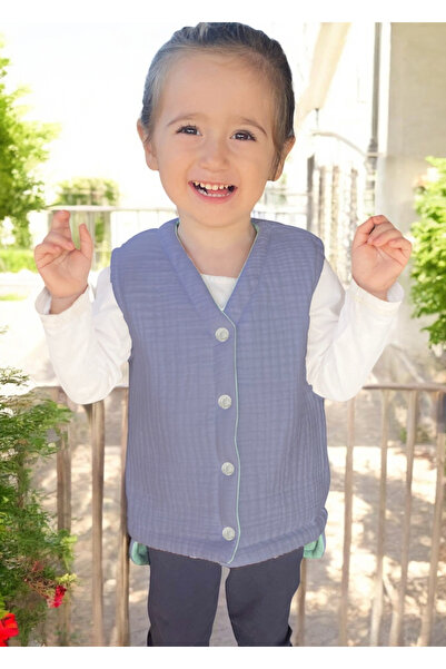 Joyous Mom Kids Muslin Baby Vest Organic Muslin Children's Vest Newborn Vest Winter Baby and Children's Vest