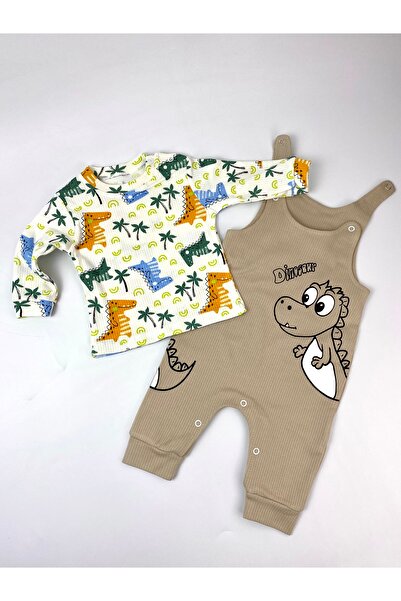 bebekyol Dinosaur Printed Baby Boy Jumpsuit