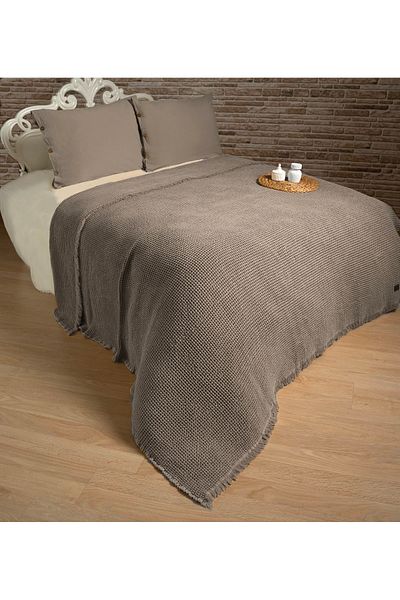 GONCA TEKSTİL 100% Cotton Washed Double Pique Set 220*240