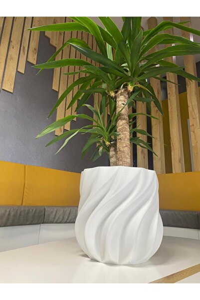 CMHOME Modern Dekoratif Iç Dış Mekan Battal Boy Pla Baski Hand Made Saksi