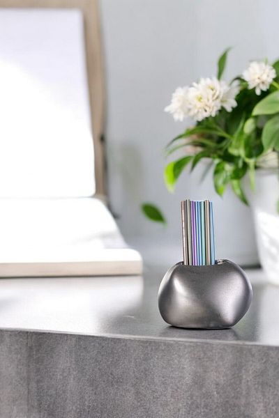 Evene Silver Antique Colored Pen Holder Organizer - Desk Pen Holder Model 22
