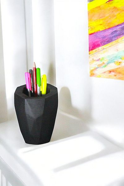 Evene Pen Holder Black Color Desk Pen Holder Organizer Pen Holder Model 19