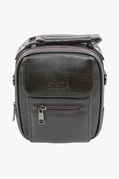 SOSELA 45-3019 Brown Medium Size Men's Handbag