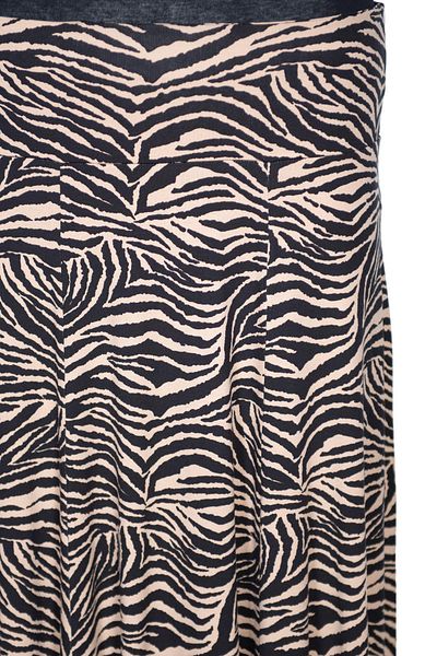 Barem Fusta de damă Desire Corset 6 piese cu model zebră bej nisip