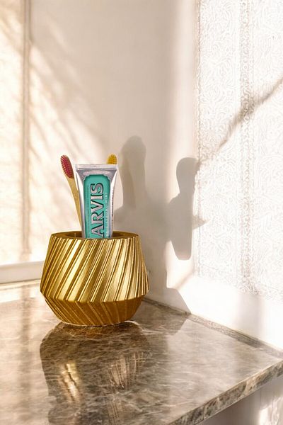 Evene Gold Colored Toothbrush Holder - Stand and Holder Model 21