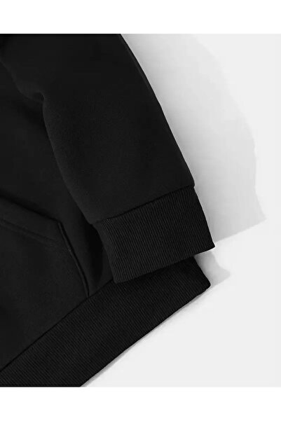 Medinenur One Letter Printed Hooded Sweatshirt