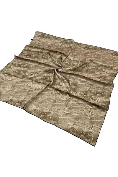 Aker 8925713 -913 Μεταξωτό κασκόλ Camel Twill