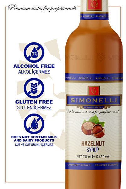 Simonelli Kahve Ve Kokteyl Şurubu Fındık Aromalı 700 ml Pompa Hediyeli
