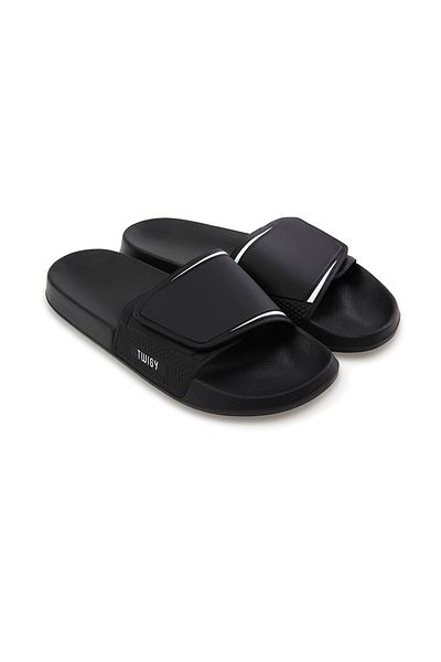 Twigy Men's Black Beach Slippers
