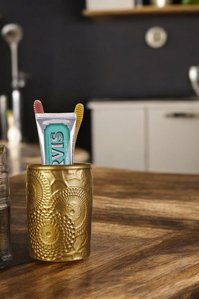 Evene Toothbrush Holder Toothbrush Holder Toothbrush Stand Toothbrush Holder Gold Antique Model 12