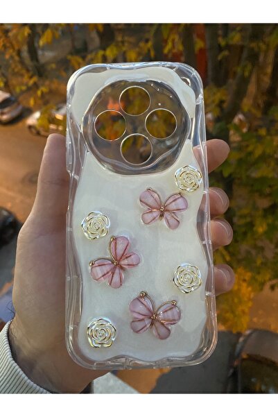 AQUA AKSESUAR حافظة متوافقة مع هاتف Xiaomi Redmi 14C، غطاء شفاف بحواف منقوشة ...