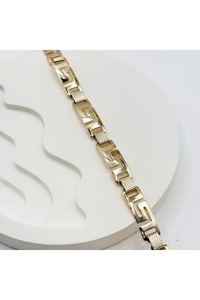 Swan Jewelry Labyrinth Road Steel Bracelet in Gold Color