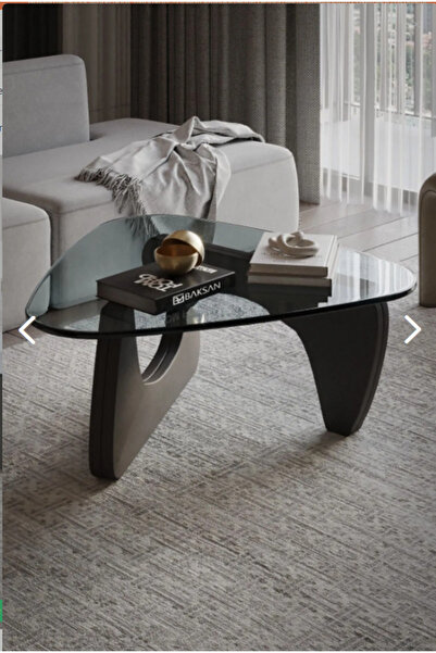 ZEYTUN Metal Kare Pizza Orta Sehpa Siyah Ayaklı Bronz Aynalı Sehpalar