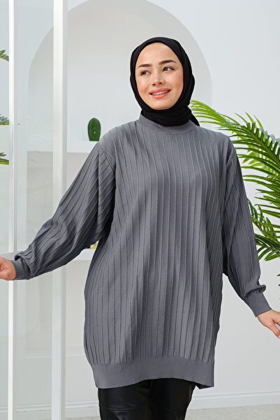 LOCCO Καπνιστό γυναικείο τουνίκ - Crew Neck