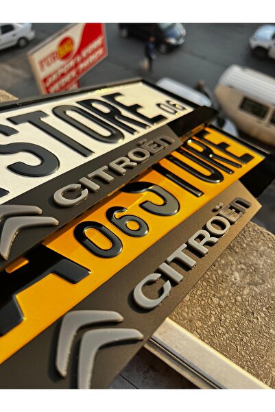 BMASTORE06 CİTROEN Uyumlu MAT Model Pleksi Plakalık (1Çift,2Adet)