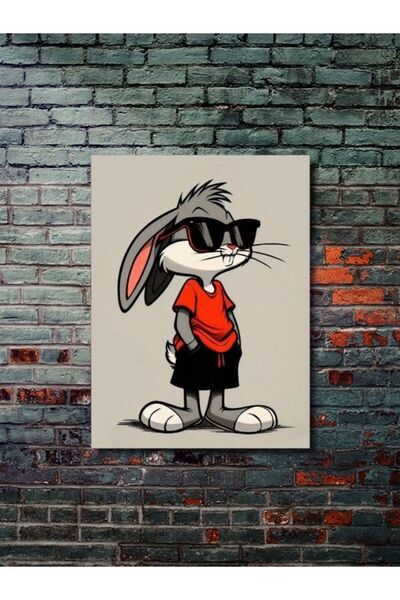 ZNC Bugs Bunny - Çizgi Film, Cartoon - Film & Dizi Posterleri, Özel Tasarım K...