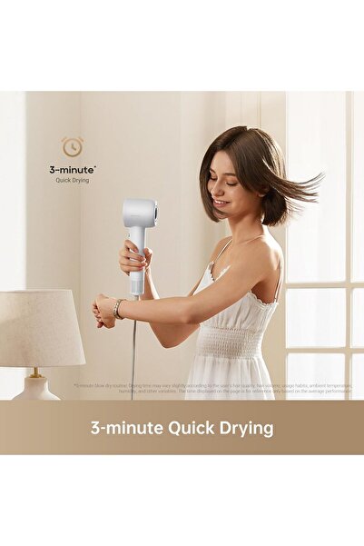 Dreame Hair Gleam Hair Dryer, Fast High Speed Motor with 110,000 rpm, 65 m/s Airflow,