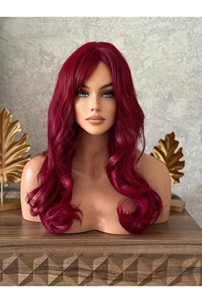 favorim peruk Yeni sezon kızıl maşa dalgalı perçemli peruk