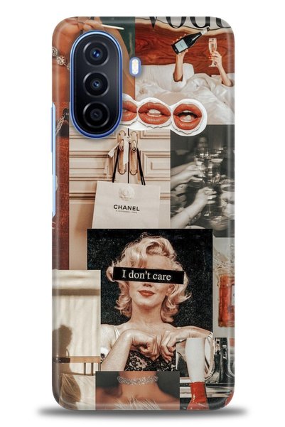 MRCİLETİSİM Tecno Spark 8C Case Hd Printed Case - I Dont Care