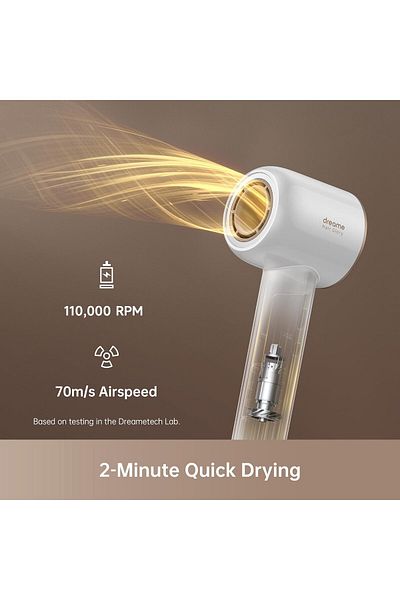 Dreame Dreame Hair Glory, Quick-Drying, 110,000 RPM High-Speed Motor, White - AHD6A-WH