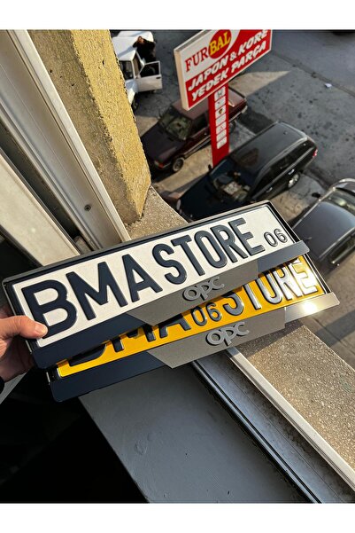 BMASTORE06 OPEL OPC  Uyumlu MAT Model Pleksi Plakalık (1Çift,2Adet)