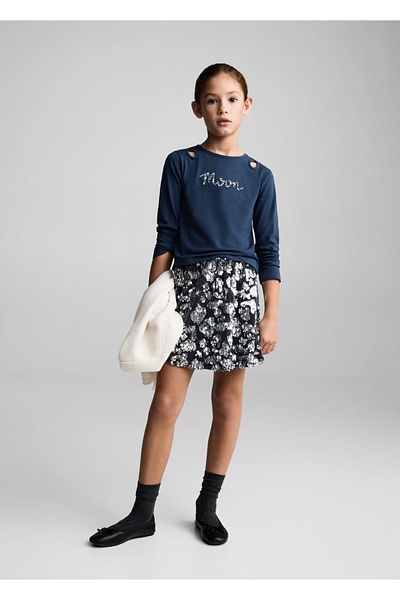 MANGO Kids Tricou cu paiete